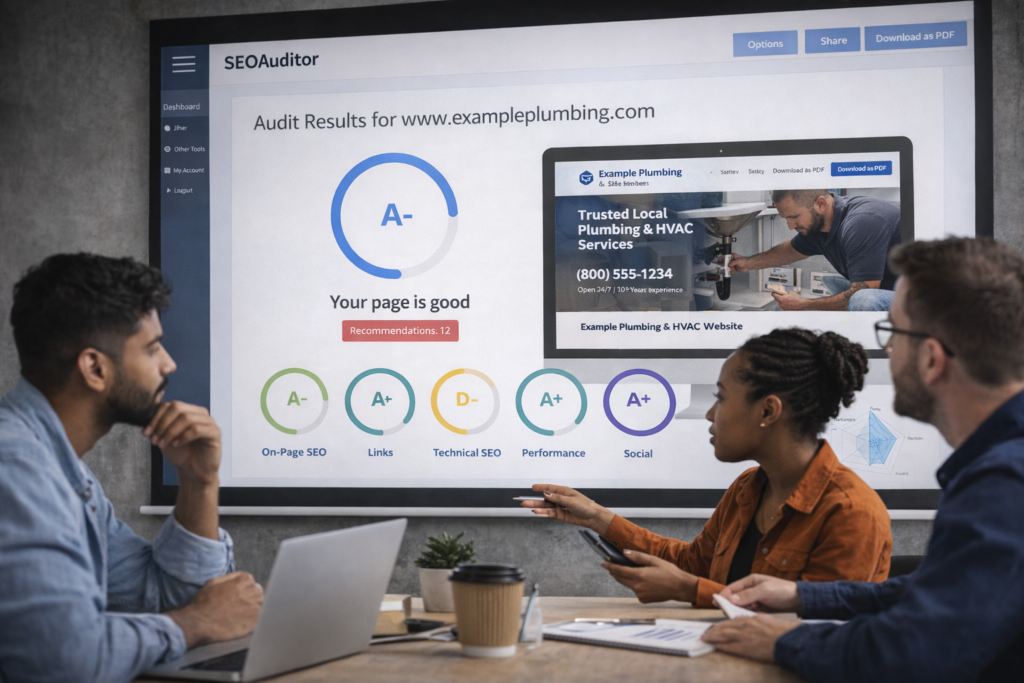 seo website audit team review