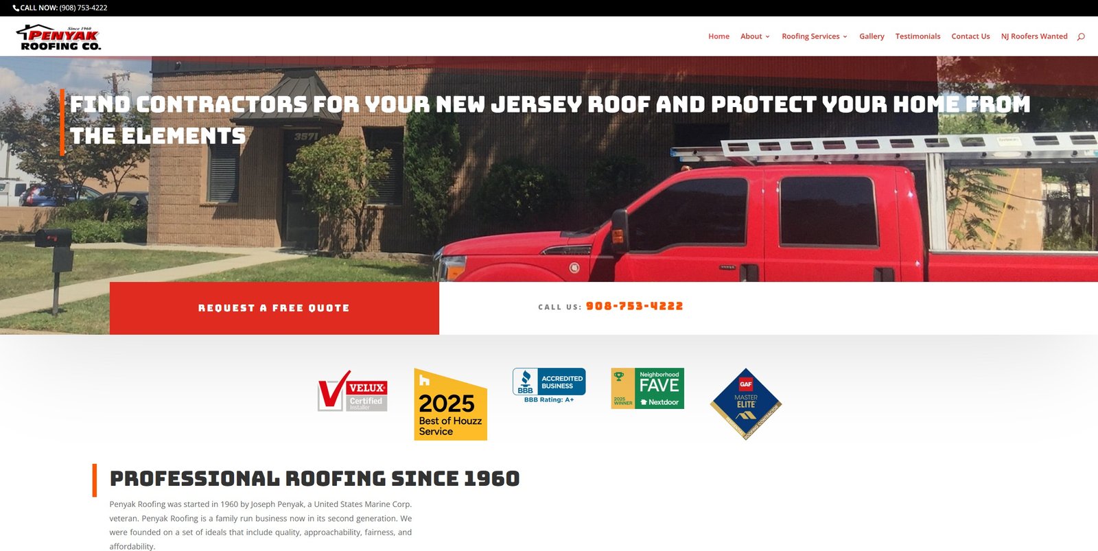 Roofing site
