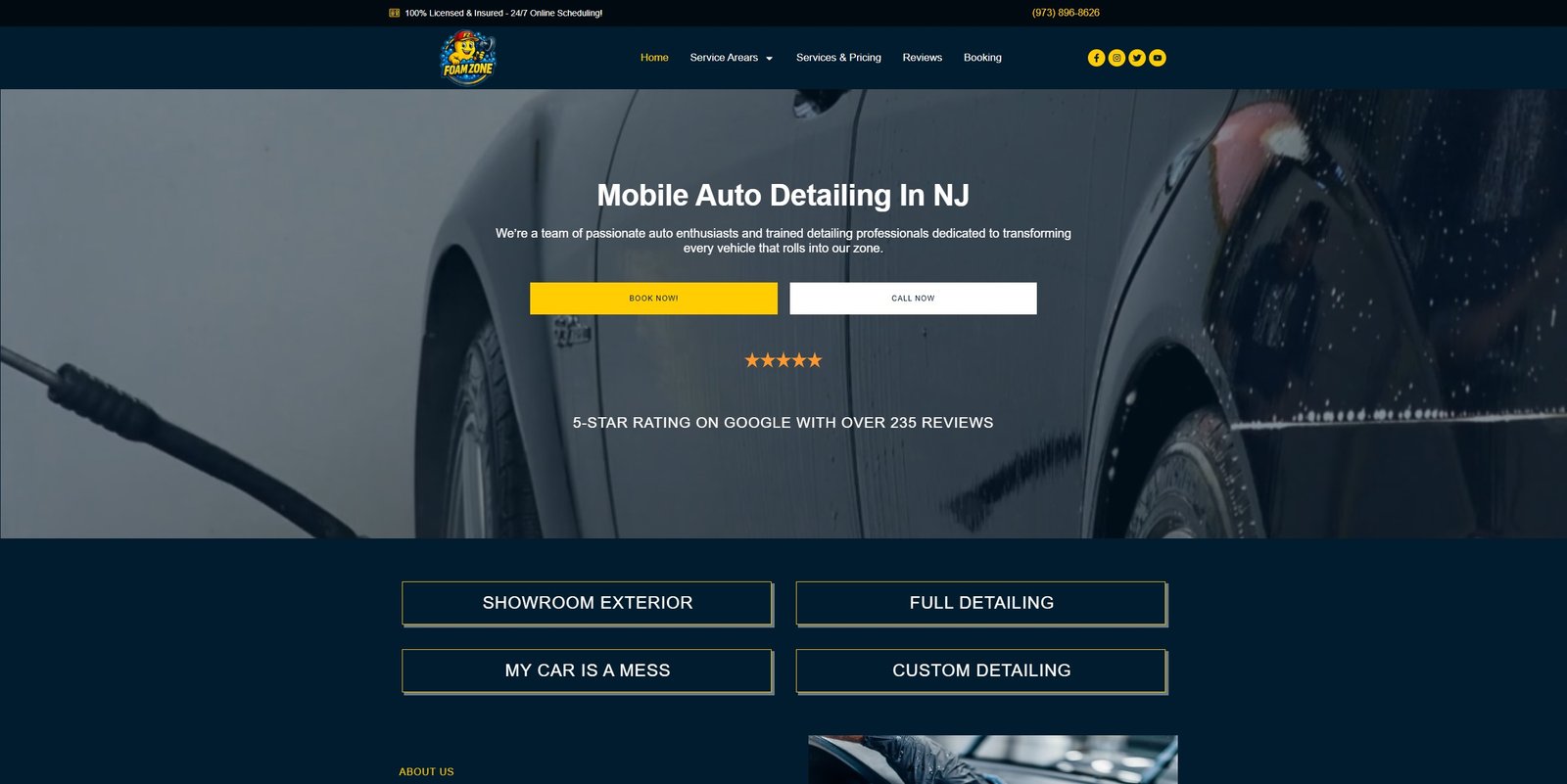 auto detailing mobile site